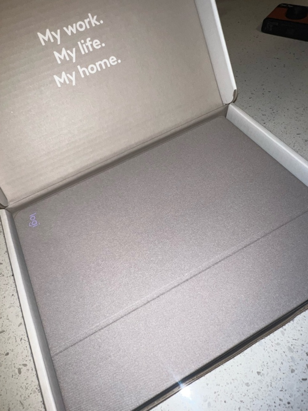 Logitech CASA Pop-Up Desk - White and Silver